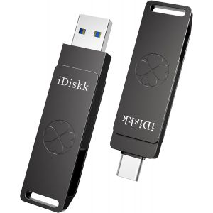 ChenQuanSarl-Clé Usb 3.2 Usb-C Ssd, 256 Go Usb 3.2, 1 000 Mo/S, Clé Usb-C Gen2 Pour Iphone Série 15/ Ipad/Téléphones Android, Ordinateurs Portables/Mac Et Tablettes, Gris - Neuf