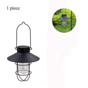 Lanternes Solaires Ext&eacute;rieures,Lampe Solaire Suspendue,D&eacute;cor De Jardin Ext&eacute;rieur,Lanterne De Jardin Solaire,M&eacute;tal Edison Bul - Neuf