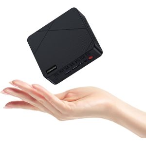 CHECARZHN--NO1-C1 Mini Pc, Processeur Alder Lake-N97 (Jusqu'À 3,6 Ghz), Os 11 Pro Mini Ordinateur, 16 Gb De Ram 512 Gb Ssd, Mini Ordinateur De Bureau Professionnel - Neuf