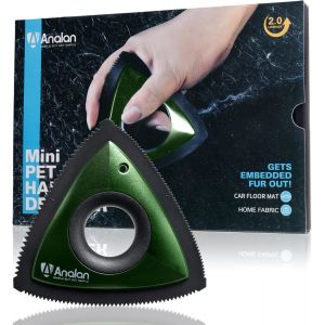 FCHHK-Brosse Anti Poils Animaux, Mini Epilateur de Poils d'animaux pour Chiens et Chats, Brosse pour Voitures, Tapis, Peluches, Canapé et Meubles(Green) - Neuf