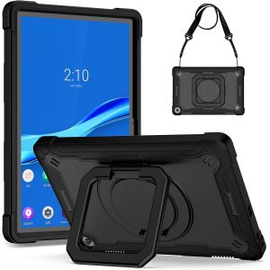 Coque Étui Pour Lenovo Tab M10 3rd Gen 10.1 Pouces Tb-328f/Tb-328x 2022 Housse De Protection Robuste Portable Antichoc Avec Support Pivotant À 360° Pour Tablette M10 3e Génération - Neuf
