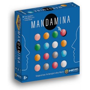 Chenquansarl-Mandamina Jeu De Couleurs Coop&eacute;ratif Sans Mots, Pour 1 &Agrave; 4 Joueurs, Jeu De Strat&eacute;gie De Groupement De Couleurs Avec Billes, Plateau De Jeu Et Bloc De Points Inclus - Neuf