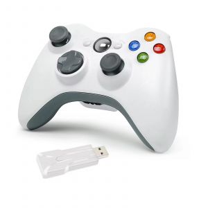Manette De Jeu Xbox 360 2.4G, Pour Xbox 360/Slim/Elite/Winodow/Pc, Contr&ocirc;leur Vid&eacute;o Sans Fil, Joystick &Agrave; 6 Axes, Double Vibration - Neuf