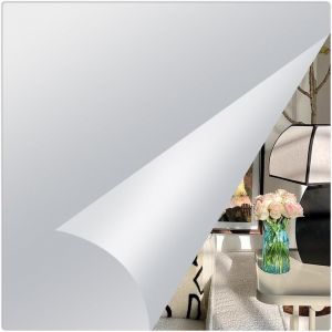 ERYI-4 Pièces Miroir Mural Autocollant 20 X 20 Cm, Antidéflagrant Carrés Flexible Miroir Autocollant Adhesif Mural Pour Décoration Chambre Salon Bain - Neuf