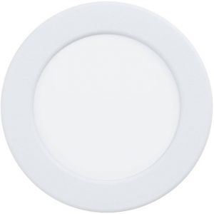 KAL-Spot Led Encastrable Fueva 6, Lampe De Plafond À Encastrer, Luminaire Encastré Pour Salle De Bains, Plastique Blanc, Éclairage Blanc Chaud - Blanc Froid, Ip44, ¿ 11,7 Cm - Neuf
