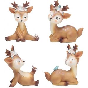 Figurine Kitz,ornements décoratifs,figurine décorative Kitz miniature 3D bambi,figurines d'animaux - Neuf