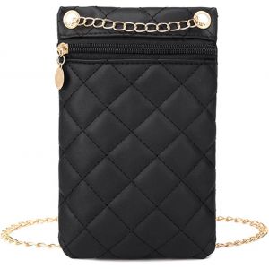 RFCBC-Pochette Telephone Portable Femme, Petit Sac Téléphone Portable Femme en Cuir PU Sac Bandoulière Portefeuille Poche Mini Sac à Main Petit Crossbody Pochette Sacoche - Neuf