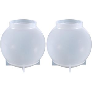 Kalanka-Lot De 2 Moules En Silicone En Forme De Boule De Cristal De 8 Cm Pour R&eacute;sine &Eacute;poxy, Moule Rond En R&eacute;sine &Eacute;poxy Pour Bricolage, Art, Bougies, Fabrication De Savon - Moule &Agrave; Couler En Forme De - Neuf
