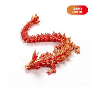 Decoration d'impression 3D articulee mobile en cristal, decoration de dragon, costume fait a la main, decoration de dragon - Neuf
