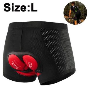 Cuissard De Cyclisme Rembourré En Gel Pour Homme ¿ Doublure Légère Et Respirante Avec Design Antidérapant Pour Un Confort Optimal Dans Tous Les Sports ¿ Noir/Bleu - Neuf
