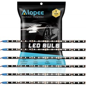 Kalanka-Alopee - Lot De 6 30cm 11.8 "Bleu 5050 18smd Led Dc 12v Bande &Eacute;tanche Sous La Caisse Pour Motos Bateau Atmosph&egrave;re D&eacute;coration Lumi&egrave;re Bande Flexible Connectable - Neuf