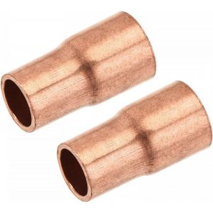KALANKA-R&eacute;duction Cuivre Accouplement Raccord Droit avec Sueur Terminal 5/16 x 1/4 Pouce Diam&egrave;tre Interne pour HVAC R&eacute;frig&eacute;ration Adaptateur Paquet de 2 - Neuf