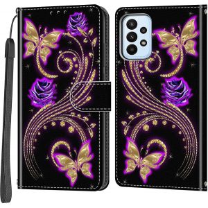 JGD-Coque pour Samsung Galaxy A23 4G / A23 5G, avec Fentes pour Cartes PU Cuir Flip Portefeuille Housse &Eacute;tui pour Samsung Galaxy M13 4G / Galaxy M23 5G / Galaxy F23 5G - Neuf