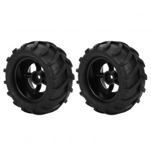 Pneu de roue en caoutchouc RC 82mm, 2 pièces, pour voiture de course télécommandée 1/16, Buggy et camion - Neuf