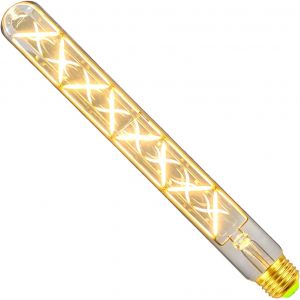 SJZG-Edison Tube &Agrave; Essai Long Classique T28 300Mm Design En Zigzag Filament Led Droit 6W Dimmable Ampoule D&eacute;corative Sp&eacute;cialis&eacute;e (Clear) - Neuf