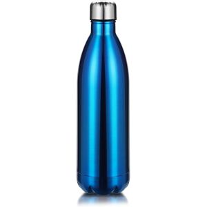 Bouteille D'eau Acier Inoxydable, Gourde Isotherme Gourde Inox Sans Bpa Isolé À Bouteille Isotherme Pour Froide Pendant 24heures, Chaude Pendant 12 Heures (Marbre Bleu, 500ml) - Neuf