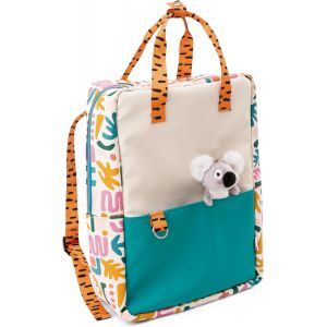 CHECARZHN--NO1-Sac À Dos 34X24X10Cm Avec Petit Doudou Koala 10Cm Coloré - Cartable Avec Peluche Pour Garçons Et Filles - Jouet En Peluche Amovible, Doux Et Moelleux - Neuf