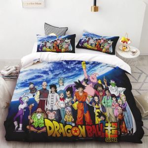 Housse De Couette Japonaise Anime Dragon Ball Son Goku Parure De Lit Pour Enfants Dessin Anime Enfants Garçon Chambre Simple Queen King Size Cadeau - Neuf