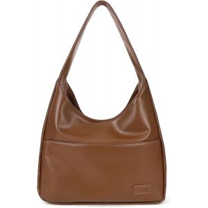 TIANYI-Sac Port&eacute; &eacute;paule Femme en Cuir PU Souple Sac Fourre-tout R&eacute;tro Sac Cabas Grand Capacit&eacute; Sac &agrave; Bandouli&egrave;re Tendance - Neuf