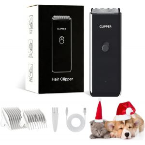 Tondeuse Pour Chien, Kit De Toilettage Pour Chien Rechargeable Et Sans Fil, Tondeuse Pour Chat, Tondeuse Pour Animaux De Compagnie, Rasoir Pour Chaton/Chiots, Noir - Neuf