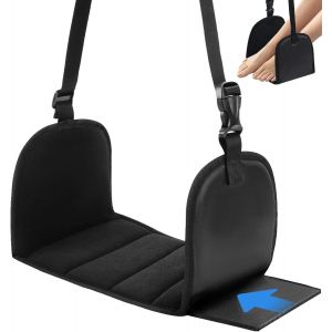 Ulteronixshop-M Repose-pieds pour avion - Travel Foot Hommock avec mousse &agrave; m&eacute;moire de forme, repose-jambes portable r&eacute;glable pour avion - Neuf