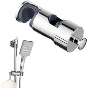 CHECARZHN--NO1-Convient Aux Tuyaux De Douche De 16 À 27 Mm De Diamètre Support De Douche Rotatif À 360° Abs Support Douche Sans Percage Porte Pommeau De Douche Livré Avec Crochet Au Bout - Neuf