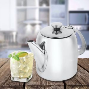 Hjlian Cafetiere En Acier Inoxydable Avec Filtre, Pichet A Lait Et Tasse A Eau (500 Ml) - Neuf