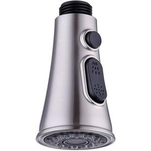 Robinets de cuisine de Remplacement de la Tête de Douche à mitigeur, pommeau de Douche pomme de Douche 2 Jets Chrome Robinet de Cuisine Robinet d'Évier - Neuf