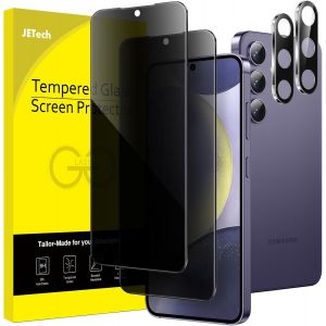 JGD-Protection D'&eacute;cran de Confidentialit&eacute; pour Samsung Galaxy S24+ / S24 Plus 5G 6,7 Pouces avec Protecteur d'Objectif Cam&eacute;ra, Film en Verre Tremp&eacute; Anti-Espion, 2 Pi&egrave;ces Chacun - Neuf