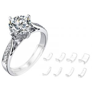 Lot De 8 Clips De R&eacute;glage Pour Bagues De R&eacute;duction De Taille, Pour Un Ajustement S&ucirc;r - Neuf