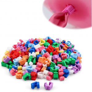 CAUC-300 Pi&egrave;ces Noueur de Ballon, Outil de Reliure, Attache Plastique pour Accroche, Arche, Guirlande - F&ecirc;te de Vacances - Neuf
