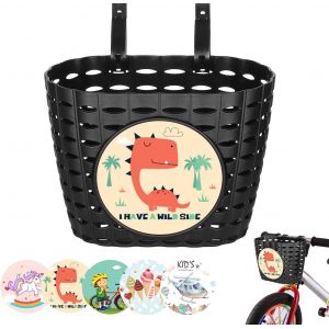 Kal-Panier Velo Enfant,Enfants Avant Guidon Paniers,Panier De Guidon De Vélo Enfant,Panier De Vélo En Plastique,Bicyclette Réglable Panier,Convient À La Plupart Des Vélos Pour Enfants - Neuf