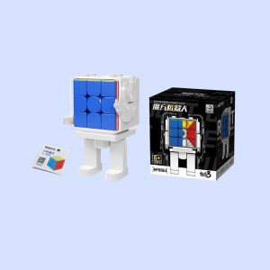 DDA-MoYo Meilong Robot 3x3 Cube Stickerless, Meilong Robot Display Box Edition 3x3 Speed Cube 55mm, Fun educational toys for collectible display (3x3) - Neuf