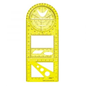 Règle Géométrique Multifonctionnelle,Modèle De Dessin Géométrique,Outil De Mesure Pour Étudiant,Règle De Mesure D'architecture De Bureau - Type Junior-1 - Neuf