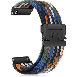 Kalanka-Nylon Bracelets De Montre 22mm 20mm 18mm, Bracelet Tressé Sport Strap, Parachute Boucle, Libération Rapide, Homme Femme, Bracelets Elastique, Doux, Confortable Pour [22 Mm Camouflage] - Neuf