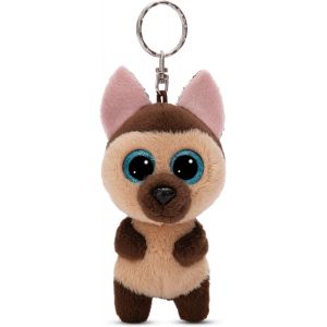 KAL-Porte-Clés Glubschis Berger Allemand Detleff 9 Cm Marron - Neuf