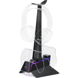 Chargeur Manette Ps5 - Station De Charge Rapide 2H, Support Manette Et Accessoire Ps5, Double Chargeur Compatible Avec Dualse[J194] - Neuf