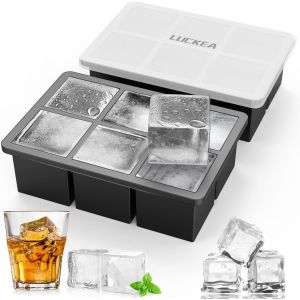 Mevronisshop-Lot De 2 Grands Bacs &Agrave; Gla&ccedil;ons En Silicone Xxl Avec Couvercle - 6 Compartiments - Sans Bpa - Pour Boissons R&eacute;frig&eacute;r&eacute;es, Whisky Et Cocktails - Neuf