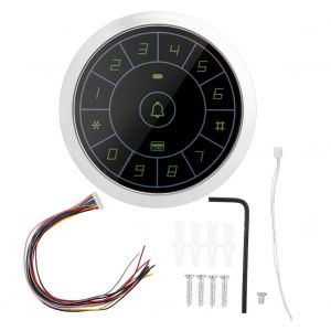 Controleur d'acces RFID ZK-FP800E, lecteur 125 kHz, clavier tactile (argente, etanche) - Neuf