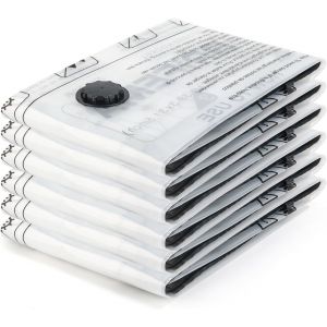 Sacs de Rangement Sous Vide 6 Pièces (80x60 cm) s-Gain de Place Maximal pour Literie,Couettes,Couvertures et Voyage-GH83-6 - Neuf