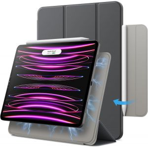 Coque Magnétique Pour Ipad Pro 11 Pouces (2022/2021/2020/2018 Modèle) Et Ipad Air 5/4 10,9 Pouces, Pour La Charge De Pencil 2, Housse Étui Attachement Magnétique (Gris Sidéral) - Neuf