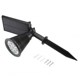 Hjlian Lampe Murale Solaire Etanche A Led Rvb Pour Jardin, Eclairage D'exterieur Sur Piquet - Neuf