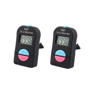 2 pcs numérique main compteur de pointage électronique ajouter soustraire manuel clicker portable compteur de clic de nombre mécanique - Neuf