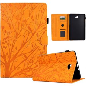 Coque Pour Samsung Galaxy Tab A 10.1'' 2016 (A6) Housse Sm-T580/T585 Étui À Rabat Et Portefeuille Case Avec Fonction Support Et Poche Cartes, Pochette Coque De Protection Galaxy Tab A6 10.1 - Neuf
