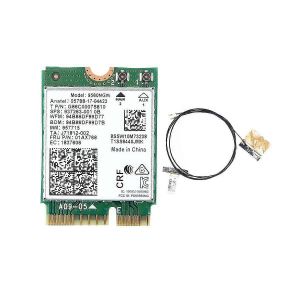Carte WiFi 9560NGW + antenne 1730Mbps sans fil AC 9560 double bande 2.4G + 5G BT 5.0 802.11Ac M.2 CNVI 9560NGW Adaptateur sans fil - Neuf
