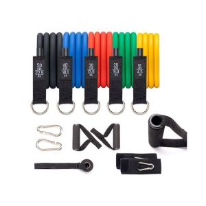 Lot De 11 Bandes De R&eacute;sistance Antid&eacute;rapantes De Qualit&eacute; Sup&eacute;rieure - Bandes &Eacute;lastiques Polyvalentes En Latex Pour La Musculation Et Le Fitness En Tout Lieu - Neuf