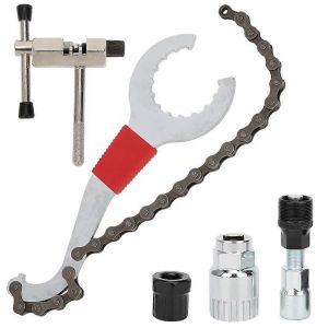 Kit D'outils Pour Velo, Coupe-Cha&icirc;ne De Vtt, Volant D'inertie Avec Support De Sol, Pieces De Demontage Pour L'entretien Du Velo - Neuf