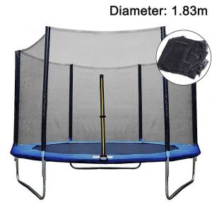 Filet De Trampoline Pour Enfants De 6 Pieds Avec Clôture De Porte À Fermeture Éclair Pour Une Sécurité Renforcée - Neuf