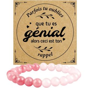 Ytseazn-Cadeau Paques Femme Idée Cadeau Femme Bracelets Pierre Naturelle Cadeau Paques Femme Cadeau Anniversaire Femme Cadeau Personnalisé Femme Mamie Maman Soeur Amie Copine - Neuf
