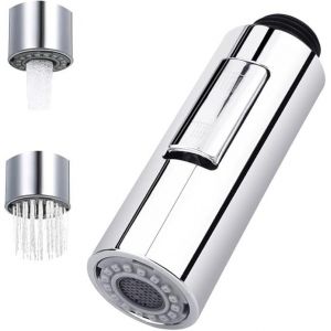 1PCS Douchette Extractible Robinet 2 modes Robinet Pulvérisateur de Cuisine Douchette de cuisine extractible Pommeau de douche de rechange en plastique Pommeau de douche pour salle de bain cuisine - Neuf